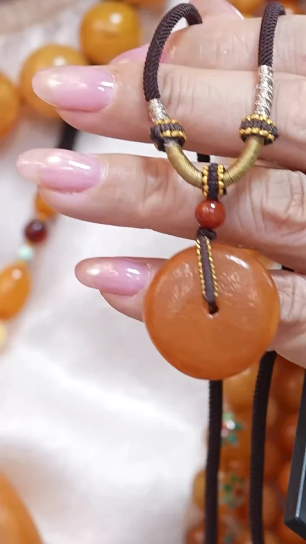 蜜蜡颈饰未镶嵌7736天然蜜蜡珠宝奇石云端妖孽全部保真