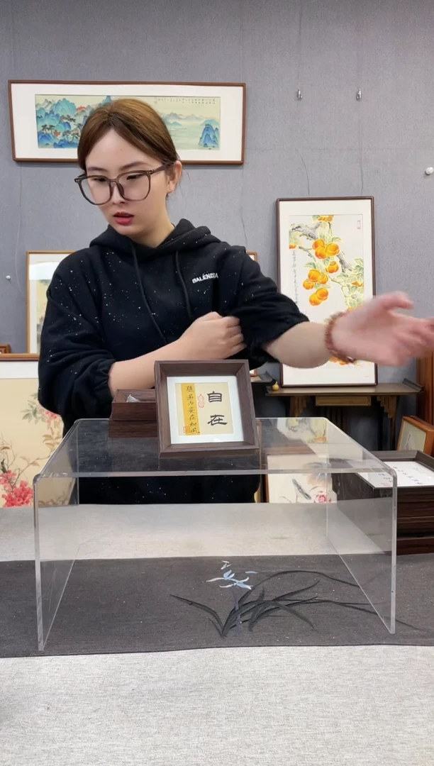 【闪购商品】国画5寸-小摆台作品-自在