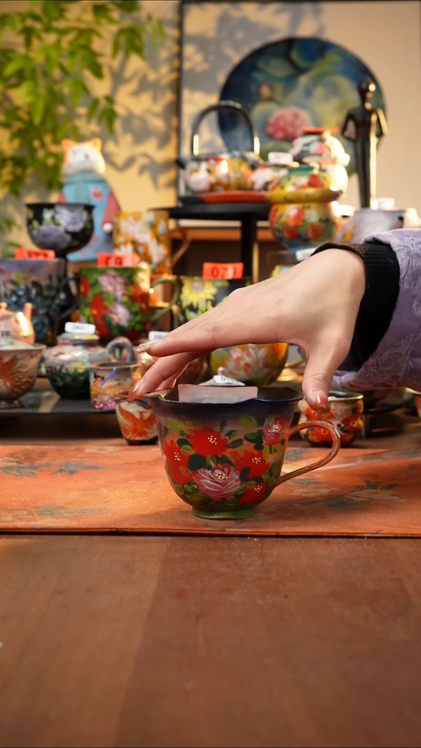 瓷片景德镇手工手绘008