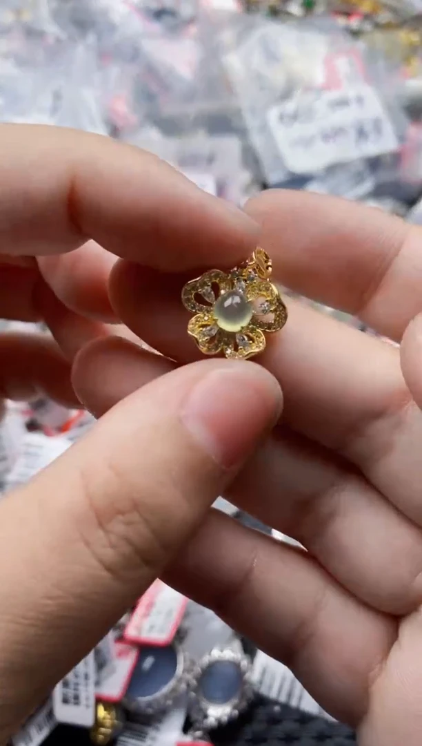 翡翠戒指银S925镶嵌8888---2