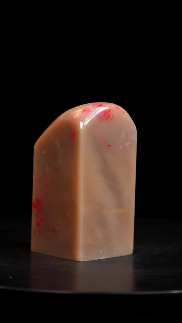 昌化石红花冻鸡血印章