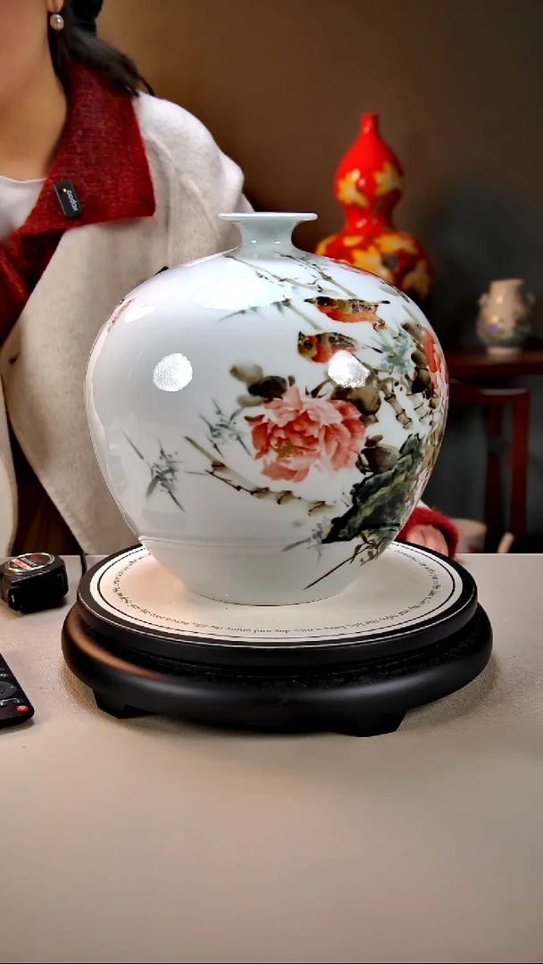 摆件陶景德镇手绘陶瓷