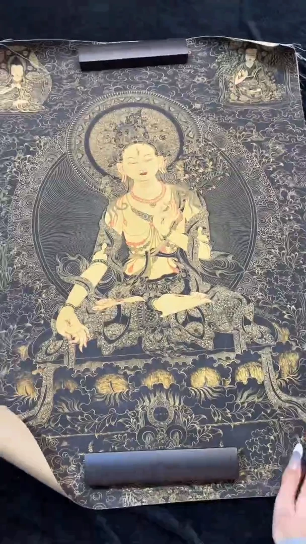 装裱画手绘唐卡藏艺阁TK16003