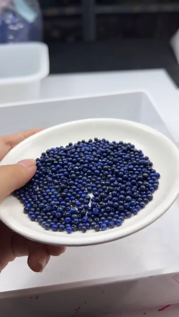 未镶嵌颈饰玛瑙/玉髓w243青*金石3mm*50颗