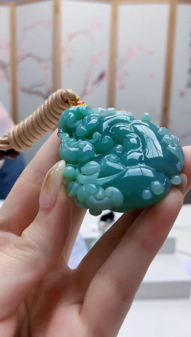 未镶嵌定制翡翠5160jw-毛货挂件64