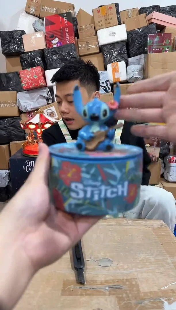 瓷片史迪仔首饰盒