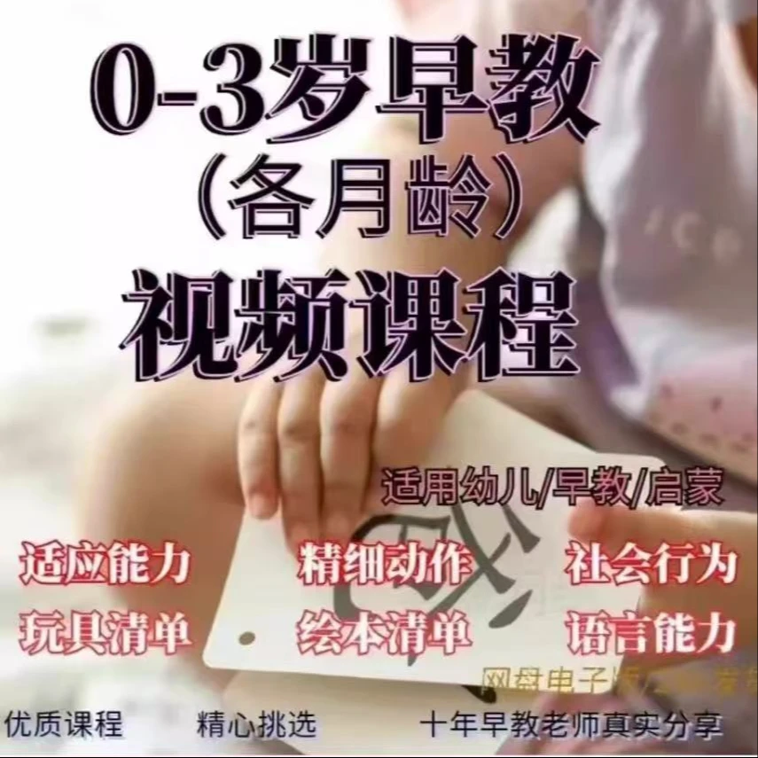 早教课程教程0-3岁婴儿幼儿启蒙教育精品网课+直播录屏 2