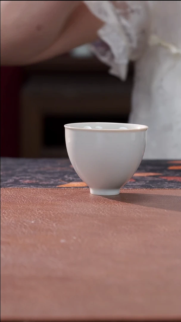 柴烧鸡心杯-光素