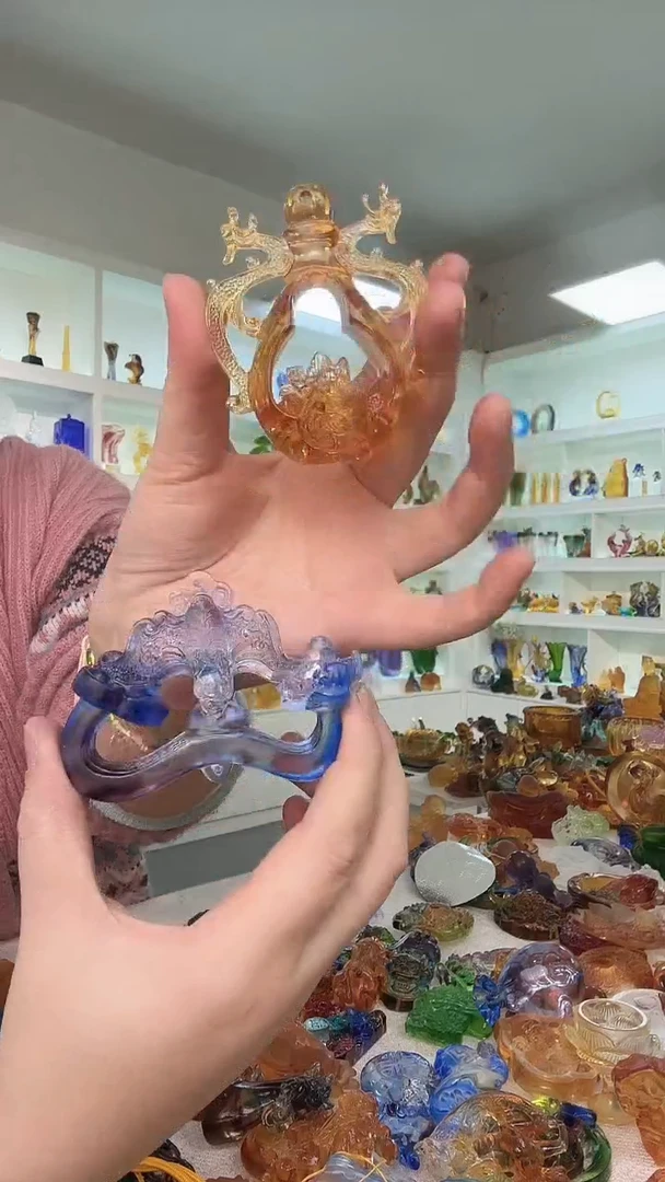 手工艺品琉璃如意+纸鸢