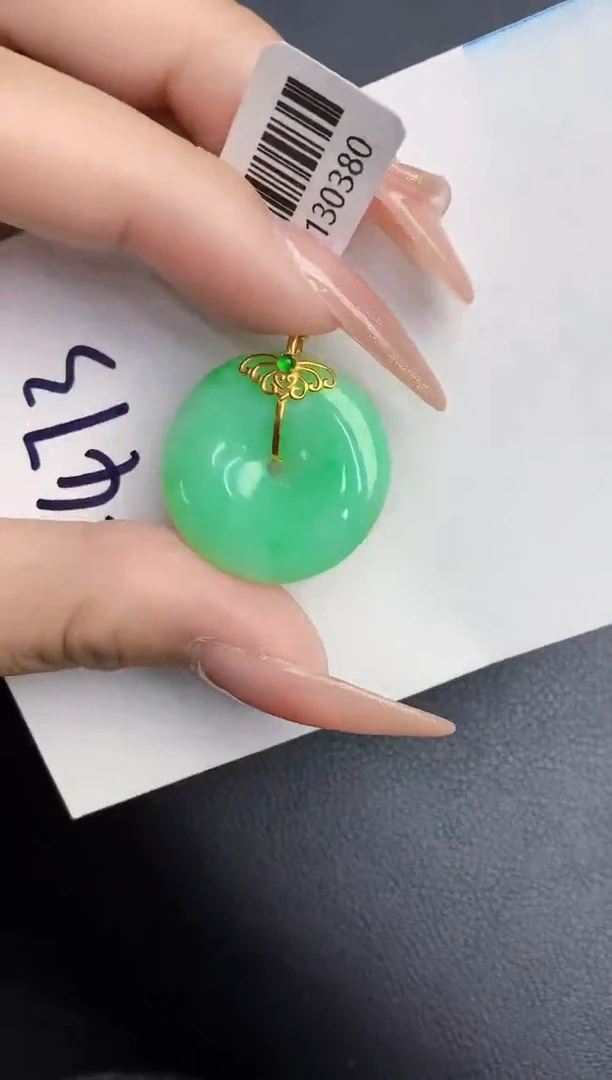【闪购商品】翡翠颈饰18K金镶嵌000000000