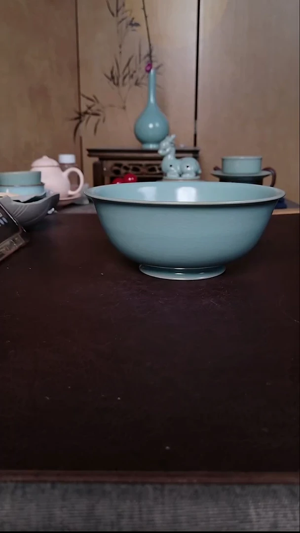 摆件瓷汝窑故宫碗