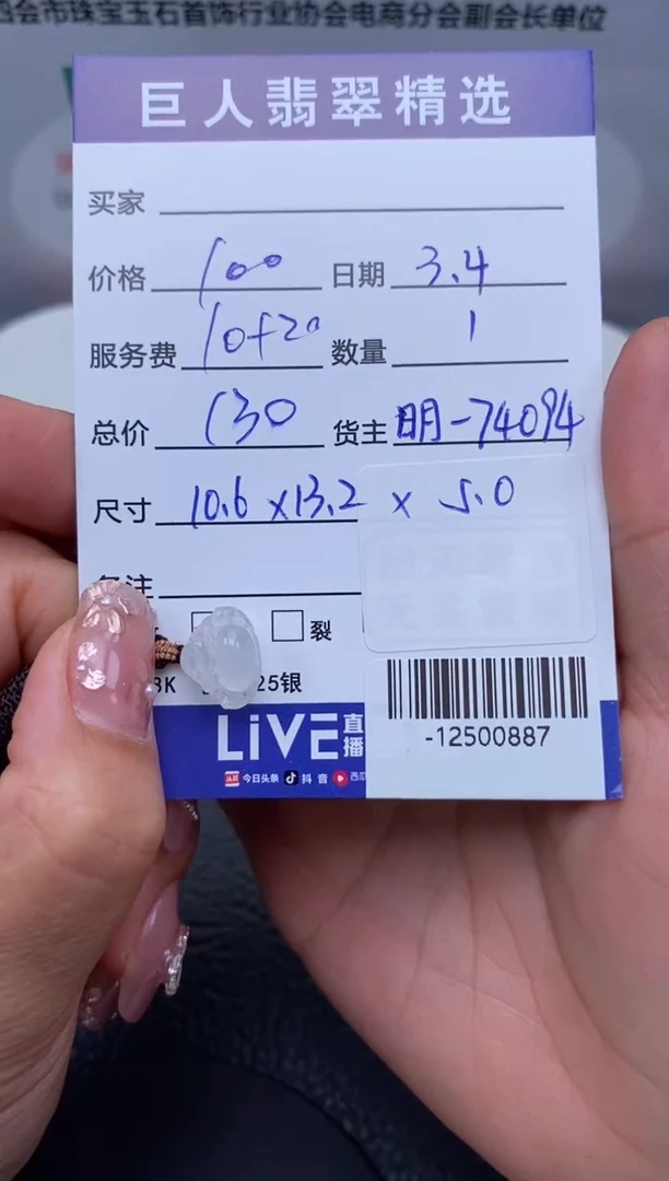 【闪购商品】翡翠颈饰未镶嵌多人-12500887