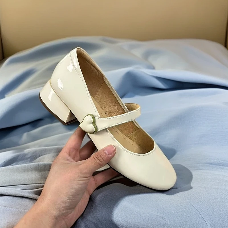 1949-B3-时尚百搭2025春季新款单鞋女式小皮鞋