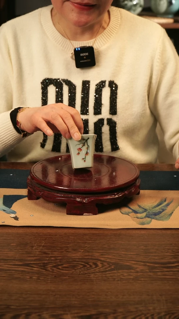 【闪购商品】釉中彩 四方杯（梅花
