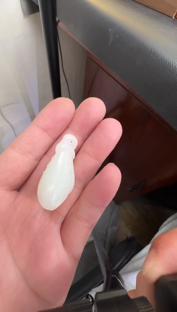 和田玉未镶嵌吊坠(不含链)天泰白玉玉兰花挂件（产地直发）