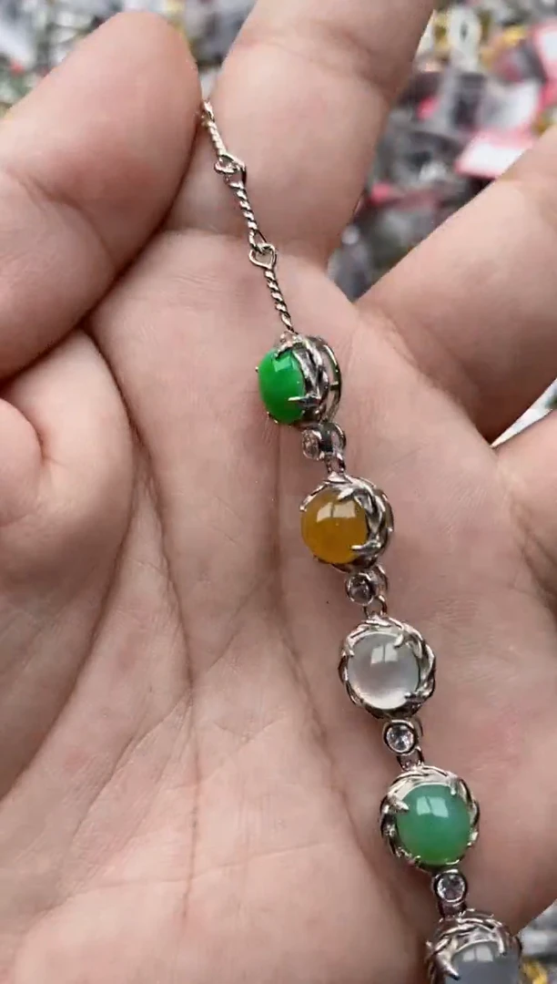 【闪购商品】翡翠戒指银S925镶嵌3333---10