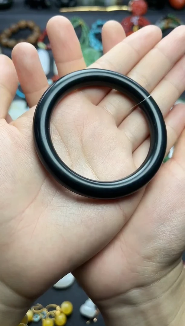 未镶嵌手镯和田玉Y****0圆条55+圈口06