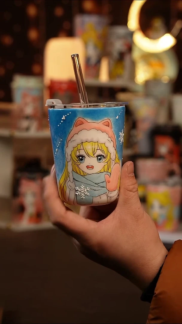 (玉泥）景德镇手工手绘文创陶瓷杯