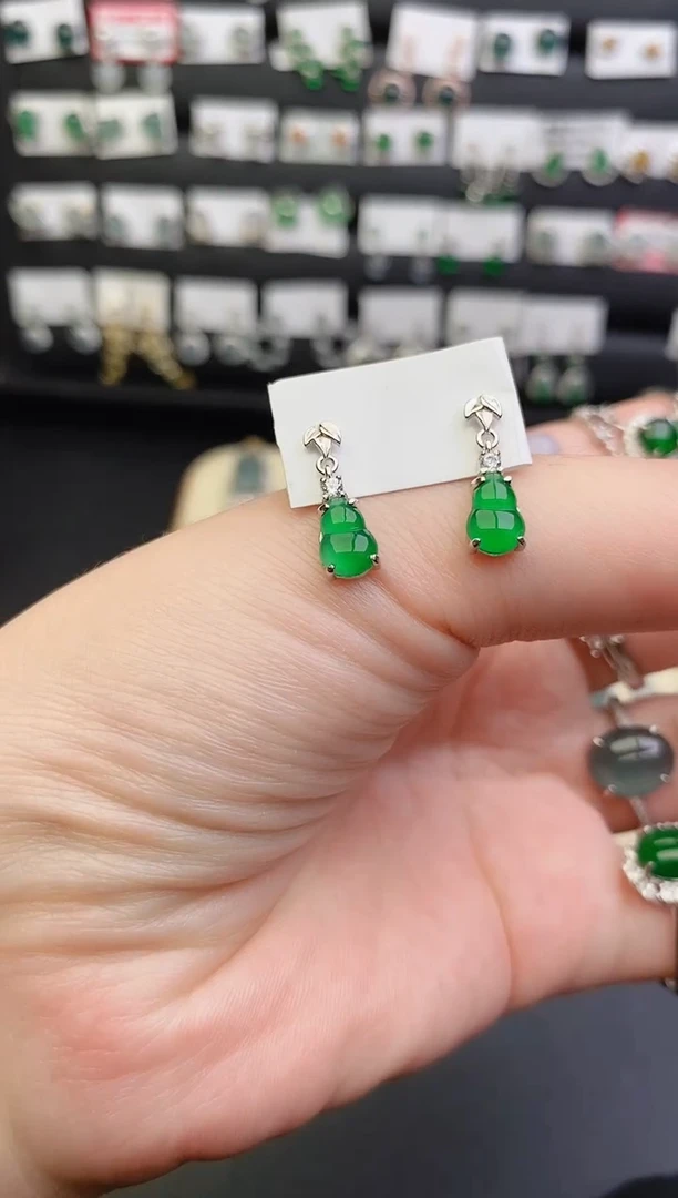 银S925镶嵌戒指翡翠0