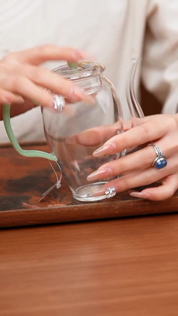 【闪购商品】禾器/晶彩云雀壶/浅玉色/长金专版