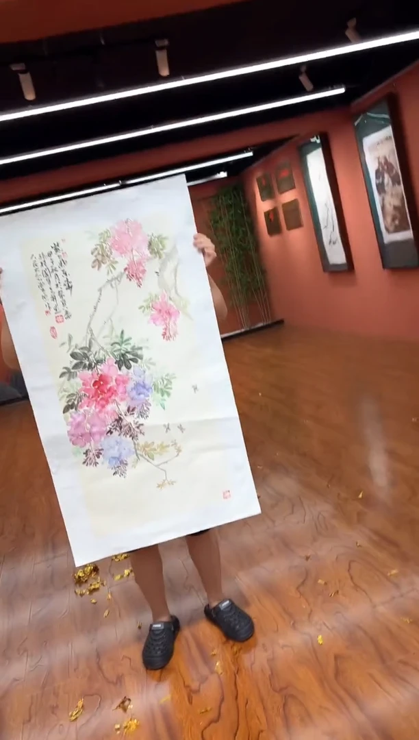 国画孙桂国老师作品，带合影证书16-36