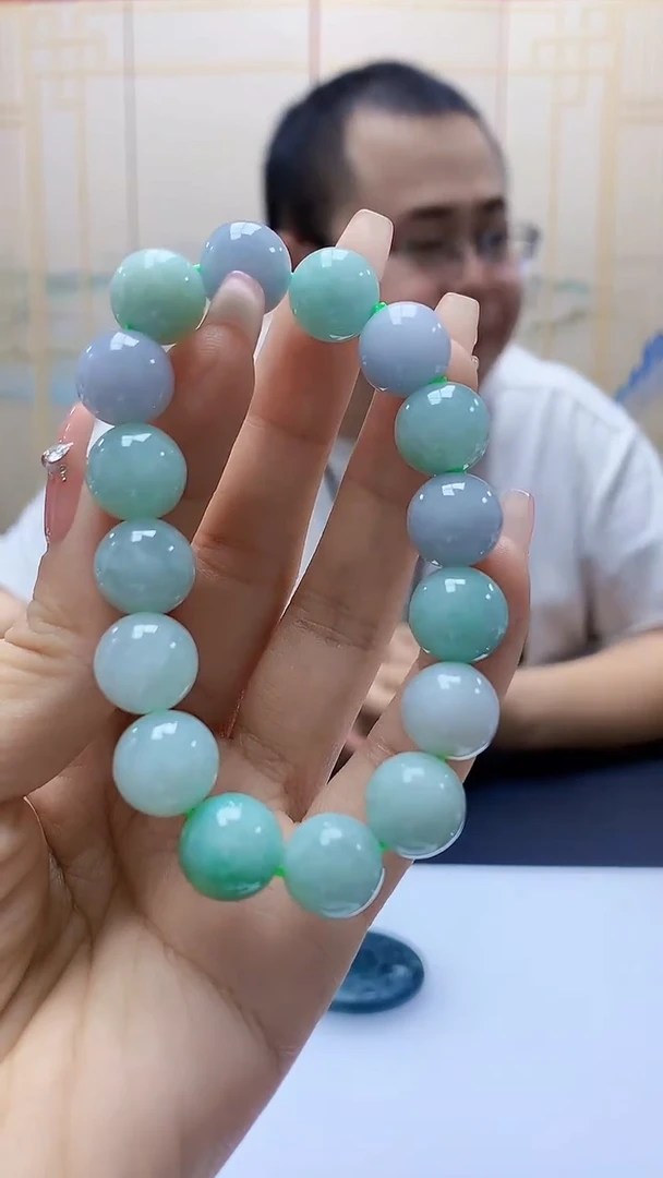 未镶嵌定制翡翠5167ty-毛货手串24