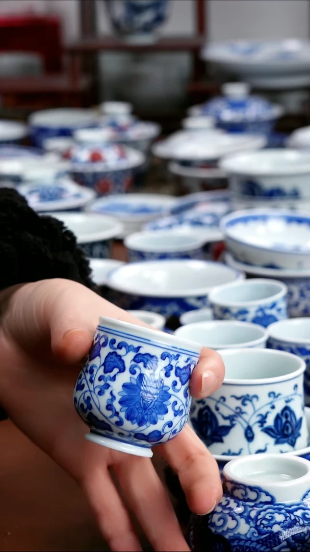 景德镇高端茶器景德镇墨奈纯手工手绘高端茶器