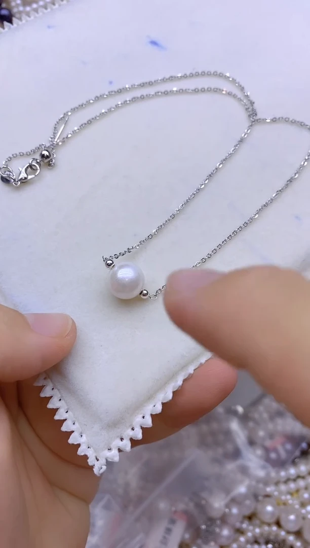 未镶嵌淡水珍珠1单株锁骨链