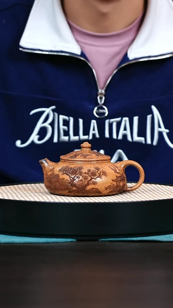 茶壶紫砂龙骨金砂柴烧寒江240cc