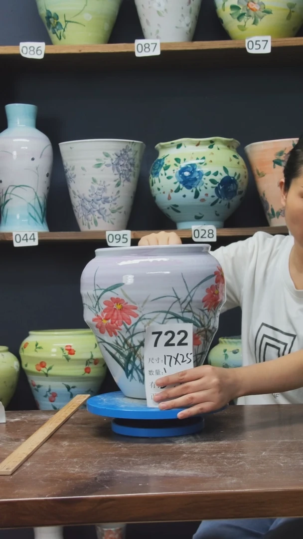陶瓷景德镇花盆722