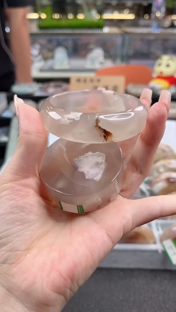 未镶嵌手镯石英质玉57圈口 （赠品镯心）365593