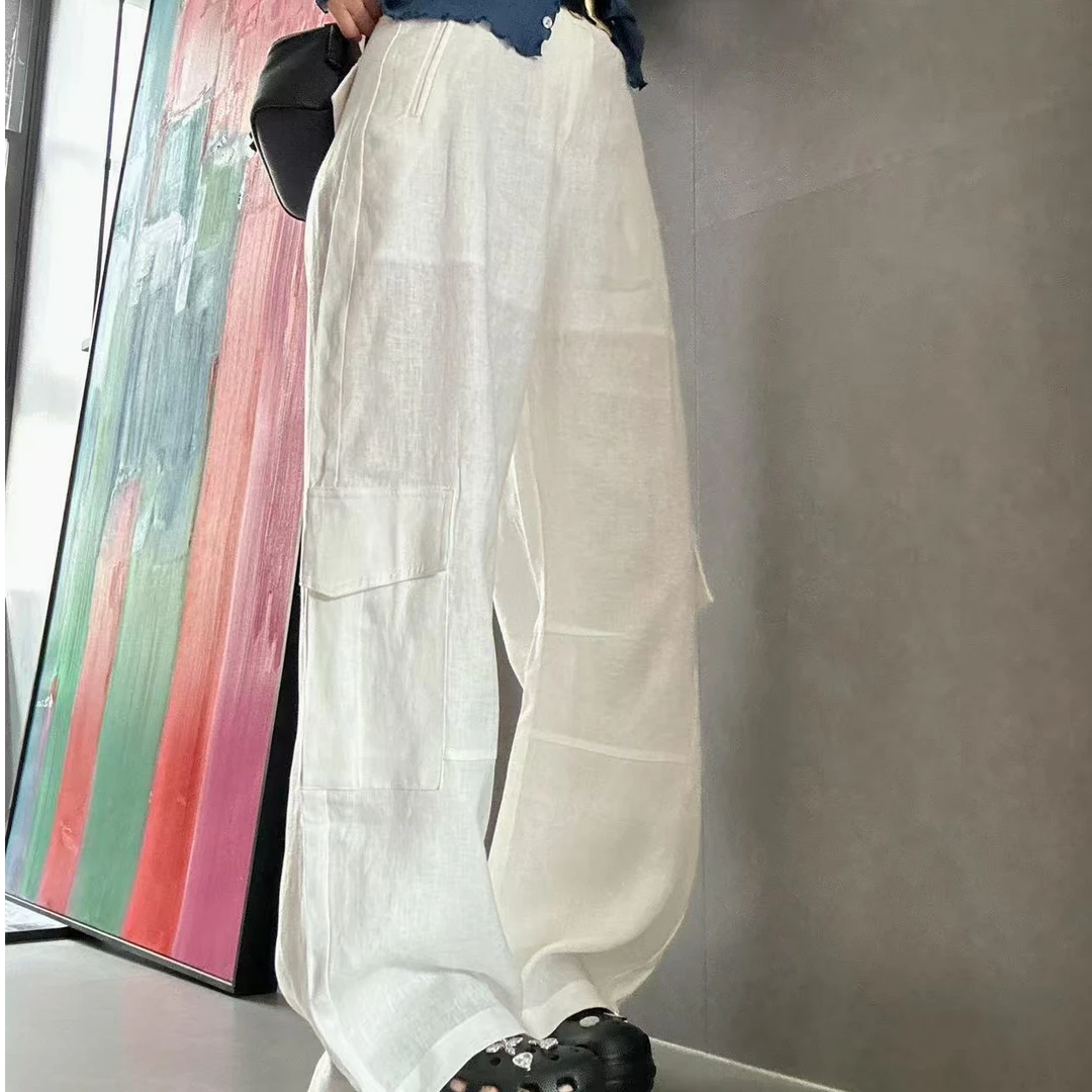 【大小姐家】欧韩货棉麻工装休闲裤535964