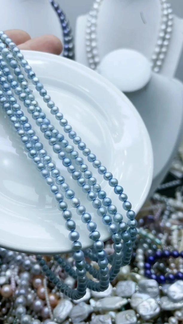 【闪购商品】淡水珍珠颈饰钛钢1