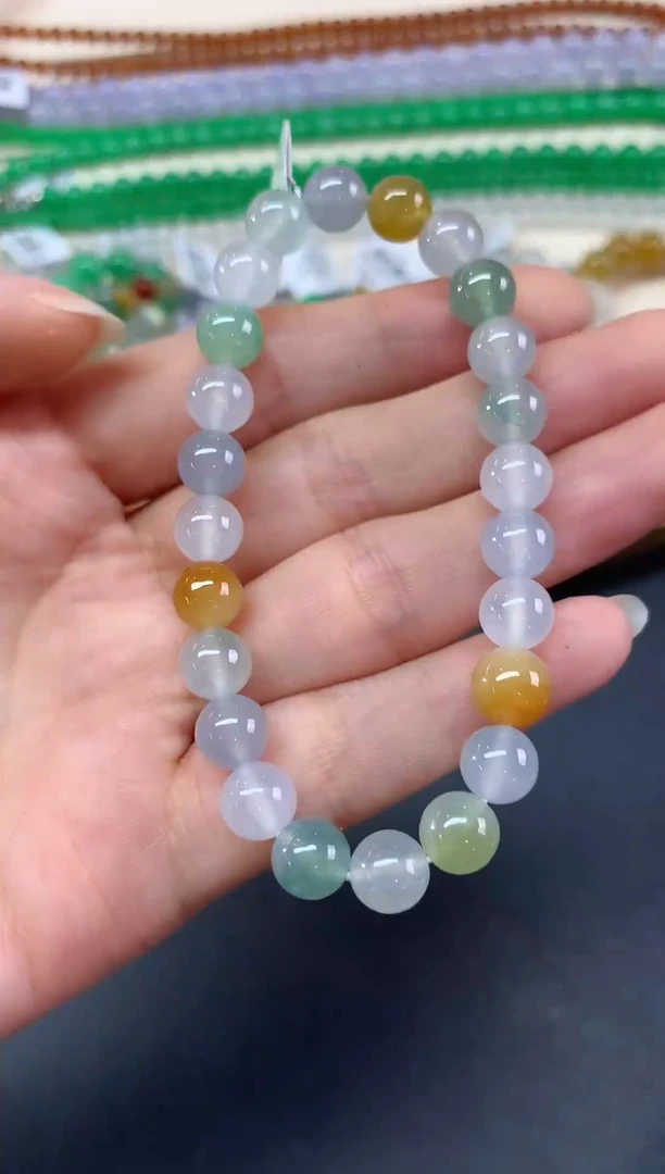 未镶嵌手串翡翠手串|6980