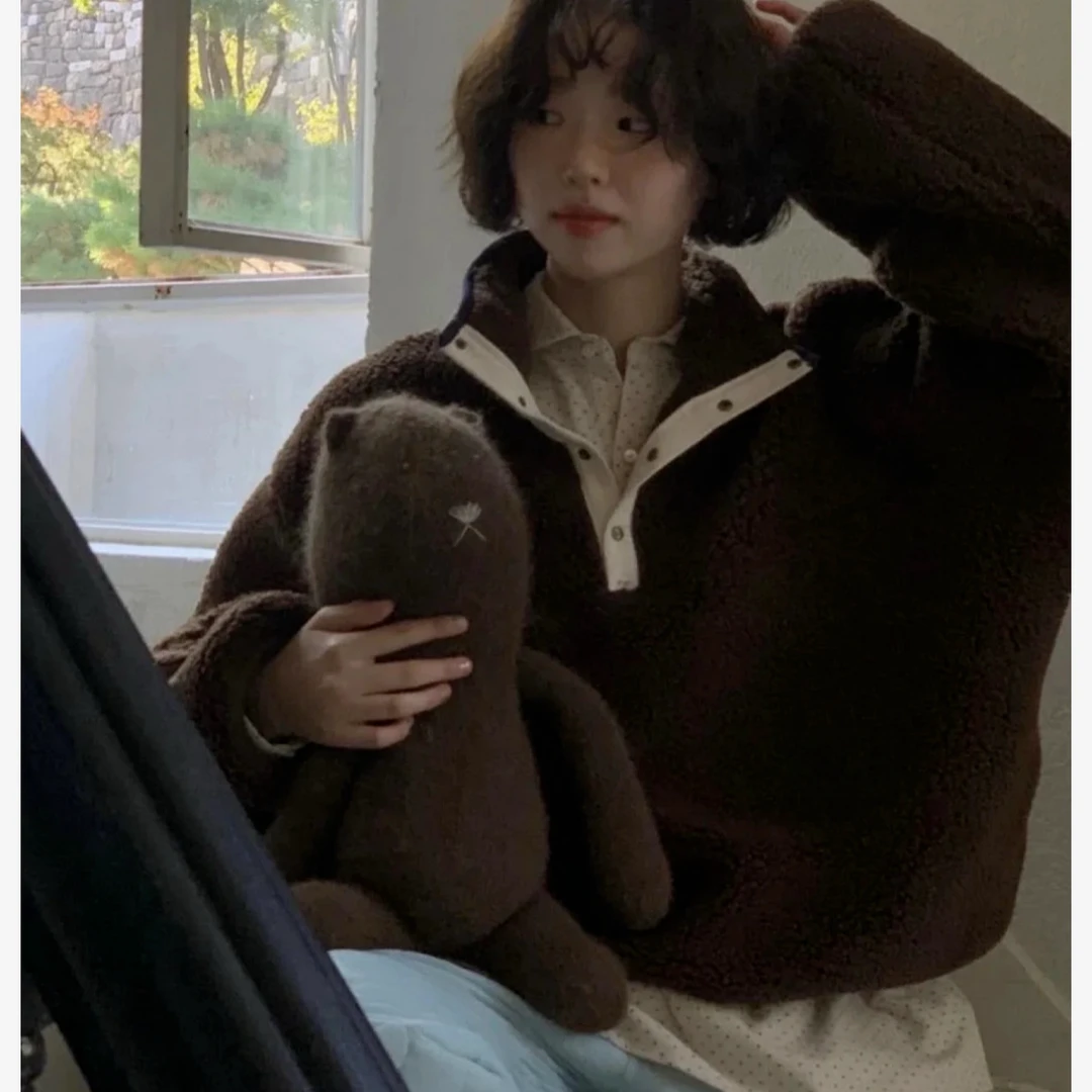 D-24111005刺绣爱心字母egg立领加绒卫衣