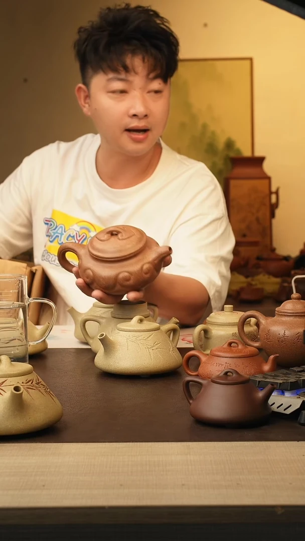茶壶紫砂海宜兴原矿紫砂手工壶500cc