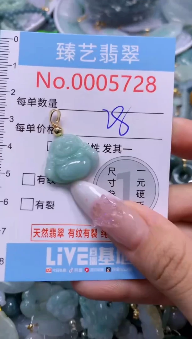 翡翠未镶嵌颈饰5728
