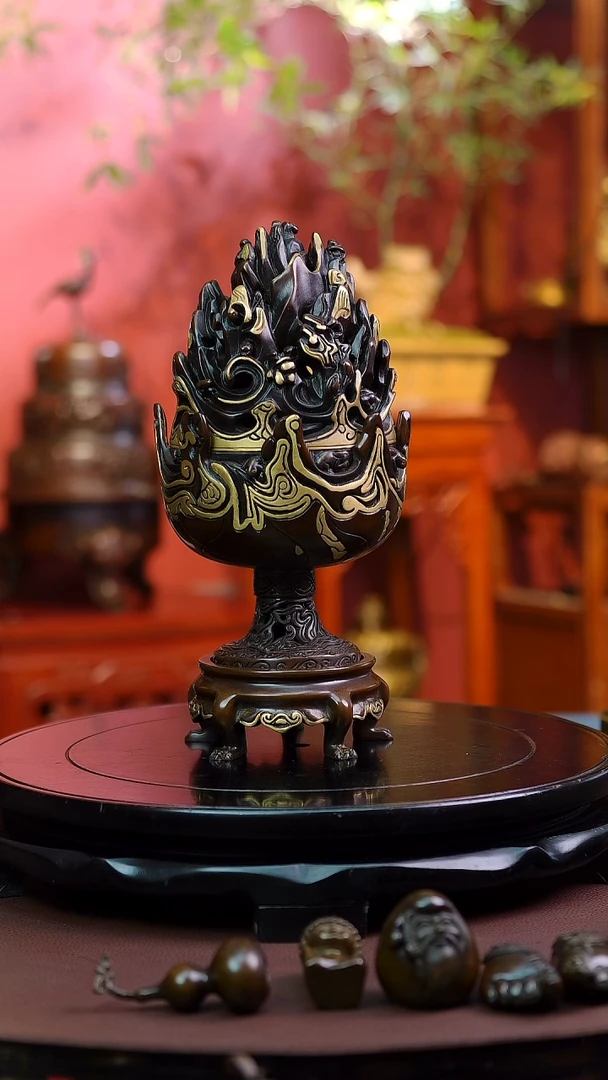 【闪购商品】带底座博山熏香炉