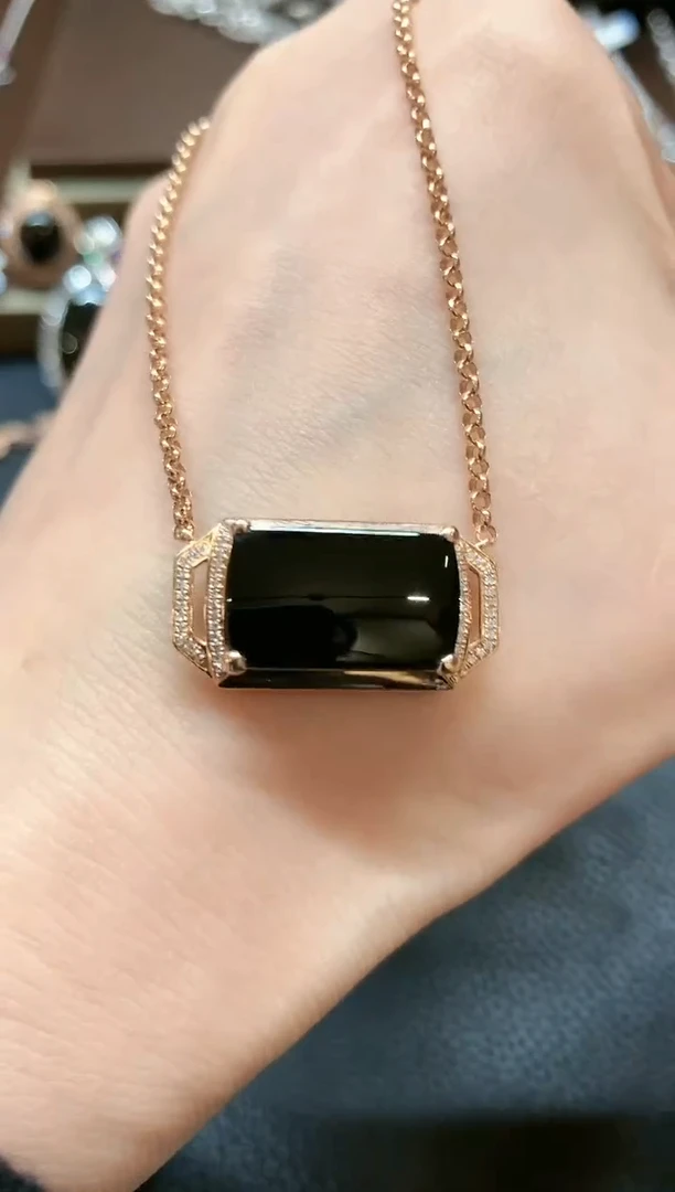 【闪购商品】翡翠套链18K金镶嵌b76不退换