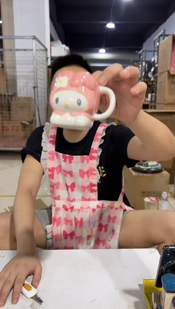 瓷片美乐蒂一口杯 陶瓷