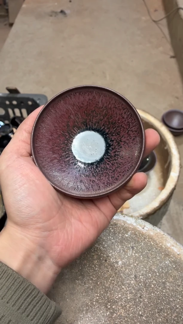 茶盏真柴烧建盏换点柴火