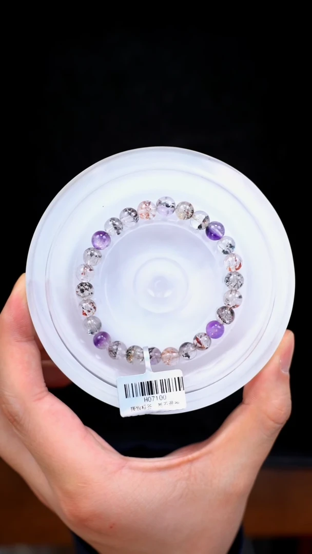 【闪购商品】水晶手链未镶嵌c081 超七手链7mm+-