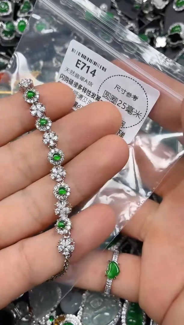 颈饰未镶嵌翡翠E714手链