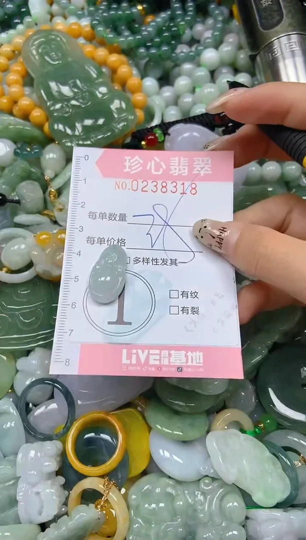 翡翠未镶嵌颈饰闪购0238318