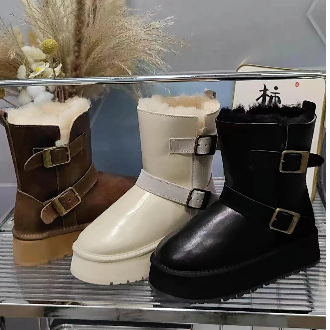 冬季新款时尚百搭加绒加厚雪地靴保暖女款女鞋2795