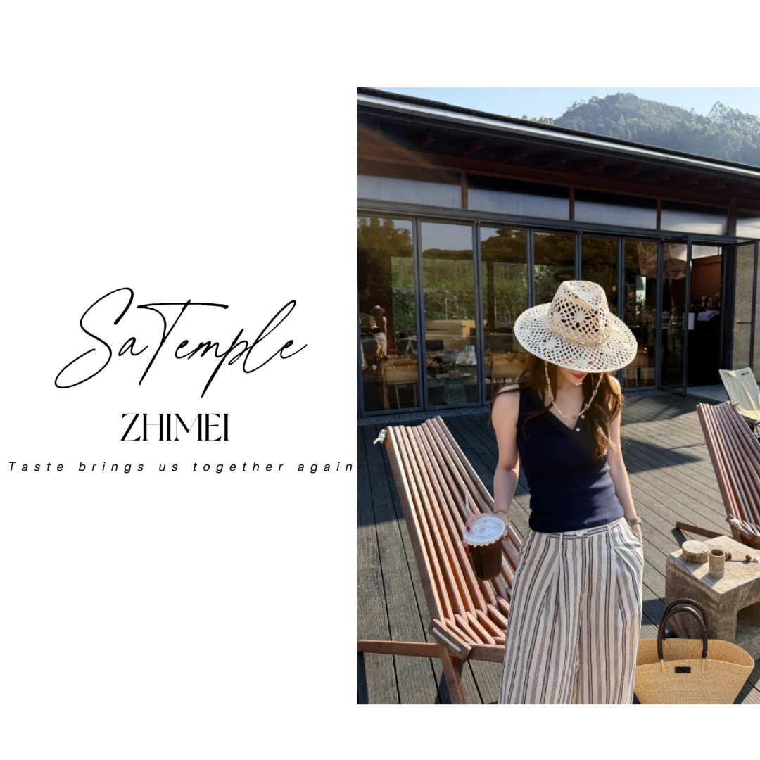 【ZM-SaTEMPLE0】半纽扣v领背心通勤时尚0521