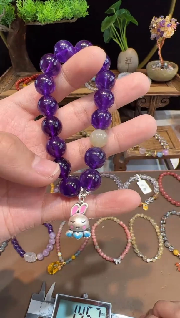 【闪购商品】水晶手串足银镶嵌@@手饰