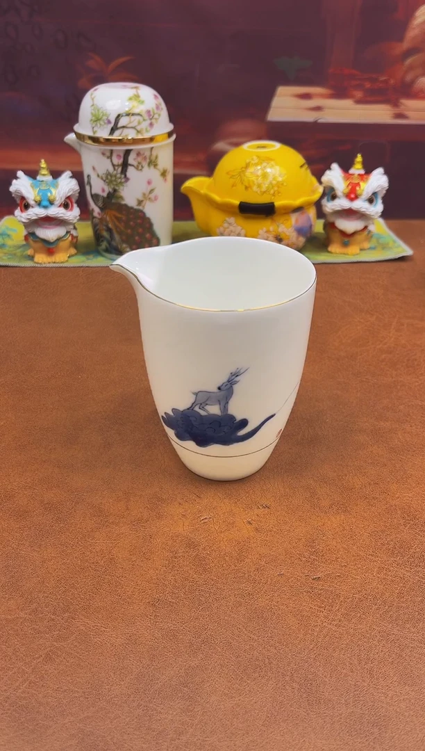 陶瓷茶具摆件旅行套组