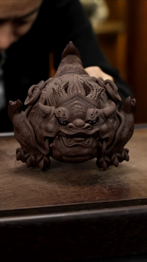 紫砂茶宠紫砂蟾王