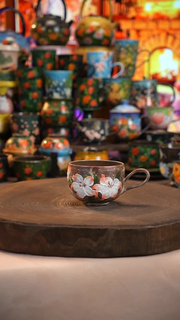 油画   釉下彩   杯子